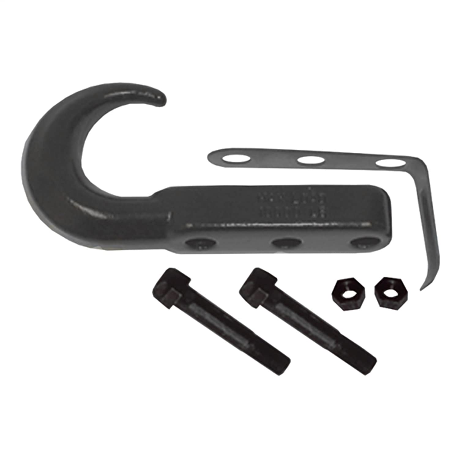 Rugged Ridge | Tow Hook, Front, Black | 11236.02 | Fits 1942-2002 Jeep Cj & Wrangler Yj/Tj