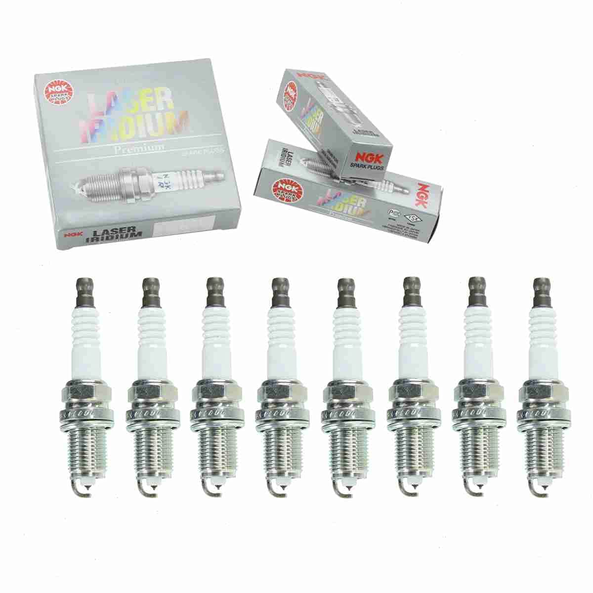 8 pc NGK Laser Iridium Spark Plugs compatible with Toyota Sequoia 4.7L V8 2001-2009