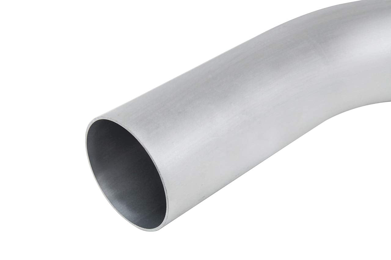 HPS AT90-125-CLR-2 6061 T6 Aluminum Elbow Pipe Tubing, 16 Gauge, 90 Degree Bend, 1.25'' OD, 0.065'' Wall Thickness, 2'' Center L