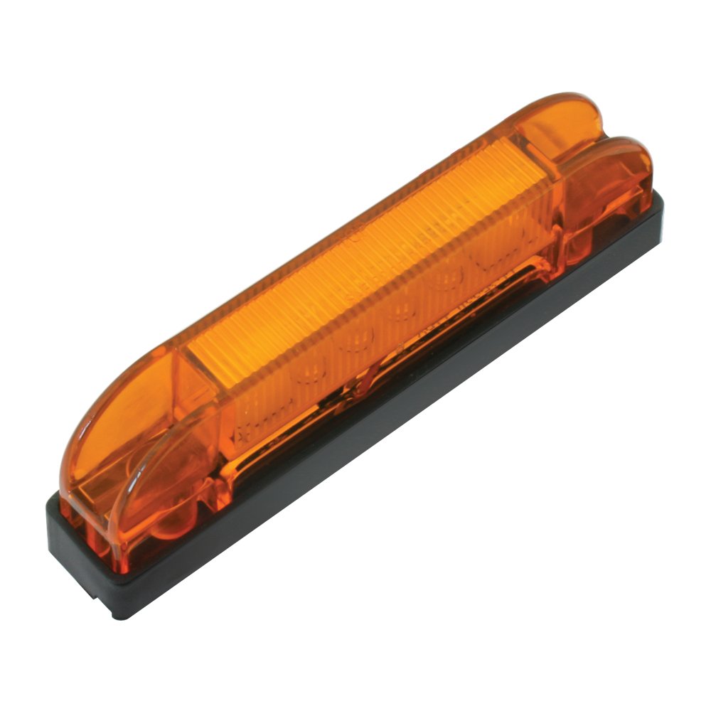 Gg Grand General 76220 4 Inches Thin Line Amber/Amber 6 Led Wide Angle Marker Light, 2 Inch