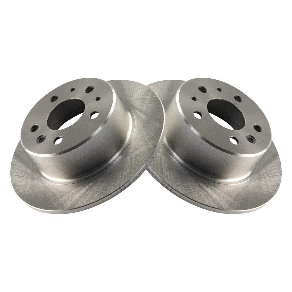 Trq Rear Brake Rotors Set Driver & Passenger Side Compatible With 65-91 Mercedes-Benz