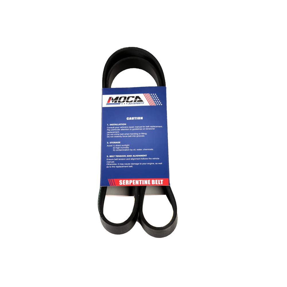 MOCA 6PK1620 EPDM Serpentine Belt Fit 2006 2007 for Audi A3 Quattro 3.2L & for Subaru B9 Tribeca 3.0L & for Volkswagen Passat 3.