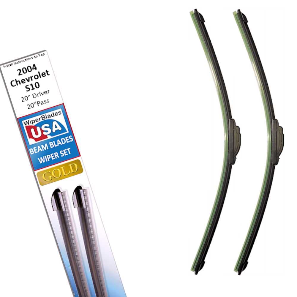 Beam Blade Wipers Set For 2004 Chevrolet S10 Replacement Set - Wiperbladesusa Gold Beam Wiper Blades Wipers Set