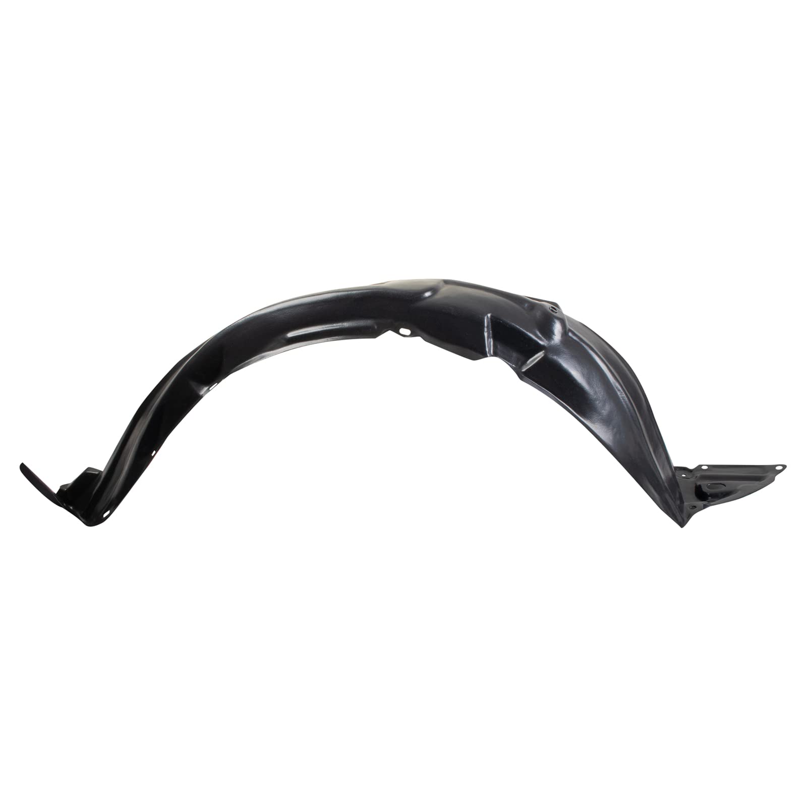 TRQ Inner Fender Liner Set for 2007-2011 Toyota Yaris, Black, Plastic, Model BDA14899