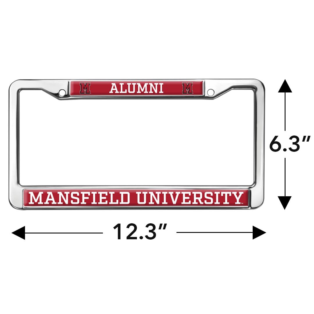 Mansfield University Alumni Full Size Standard License Plate Metal Frame