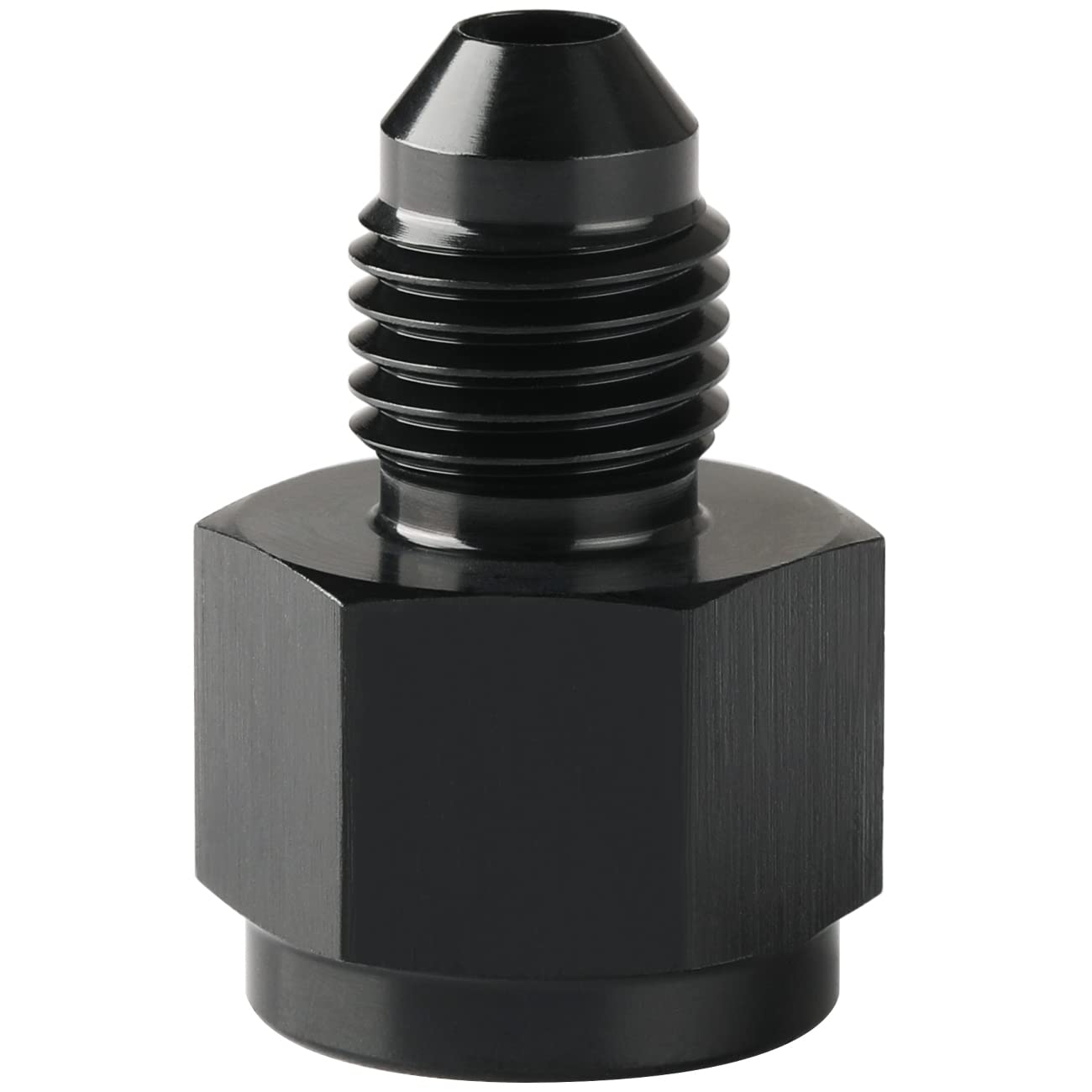 Podavelle 4An Female To 3An Male Flare Reducer Adapter Fitting Connector Aluminum Black