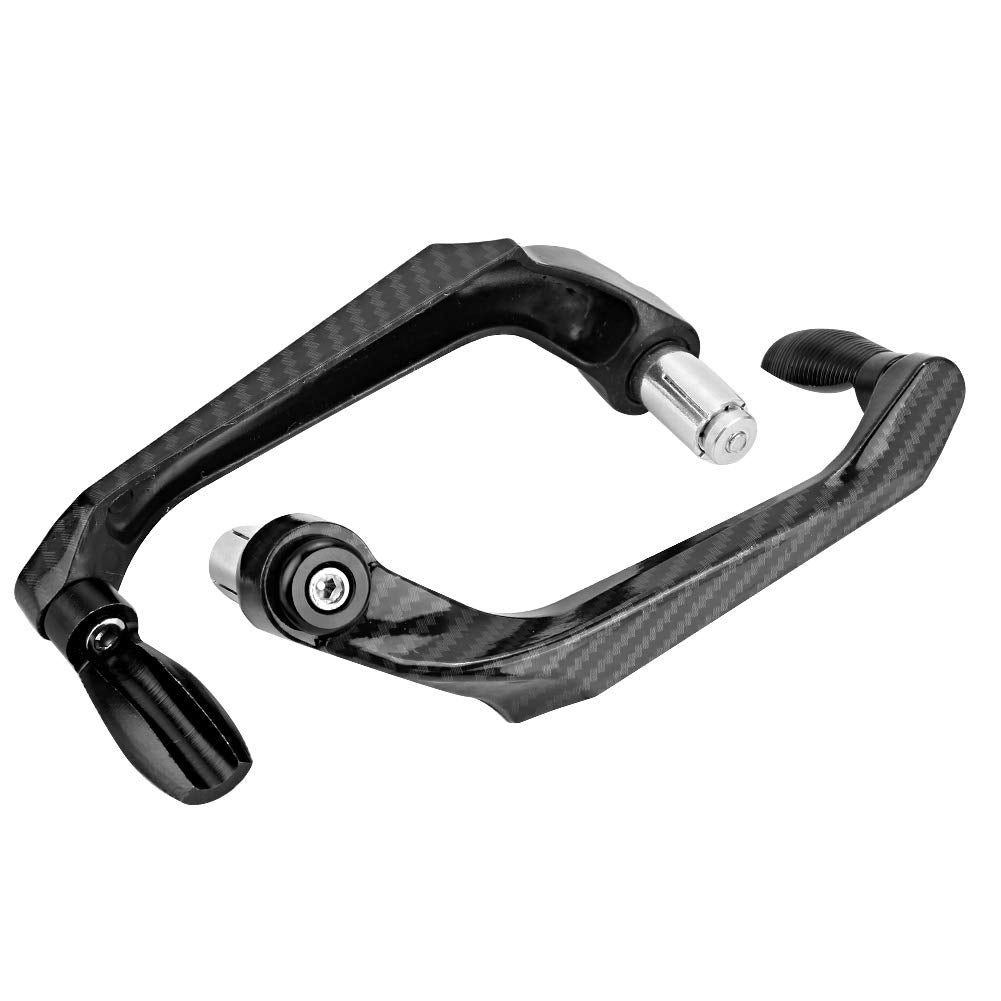 KIMISS Universal 7/8in 22mm CNC Aluminum Handlebar Brake Clutch Lever Hand Guard Protector for Motorcycle, Motorbike, Scooters, 