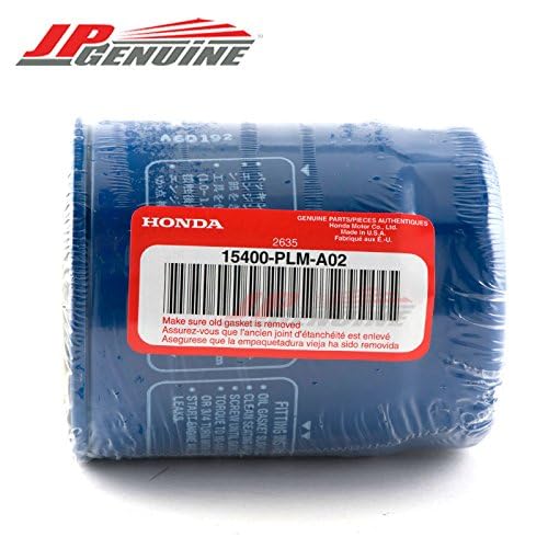Honda Genuine Engine Oil Filter Set of 3 - 15400-PLM-A02, Steel & Pleated Filter Paper, Blue