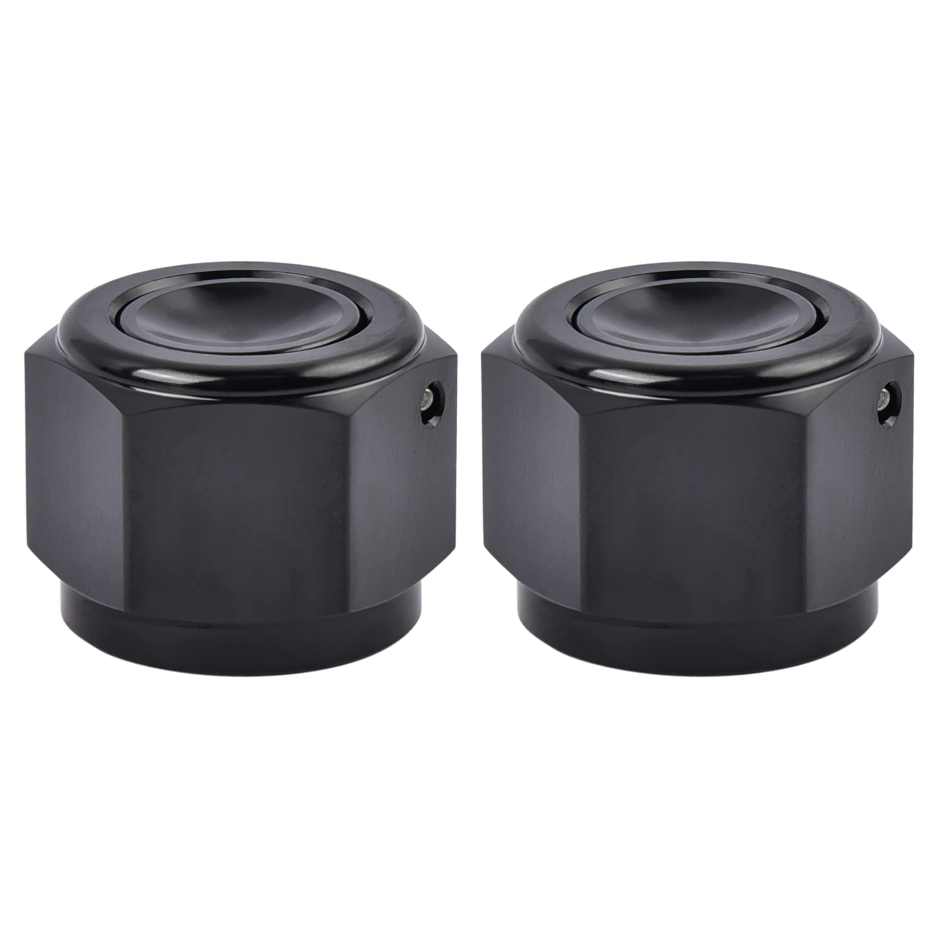 Evil Energy 4An Flare Cap Block Off Fitting Plug Black 2Pcs