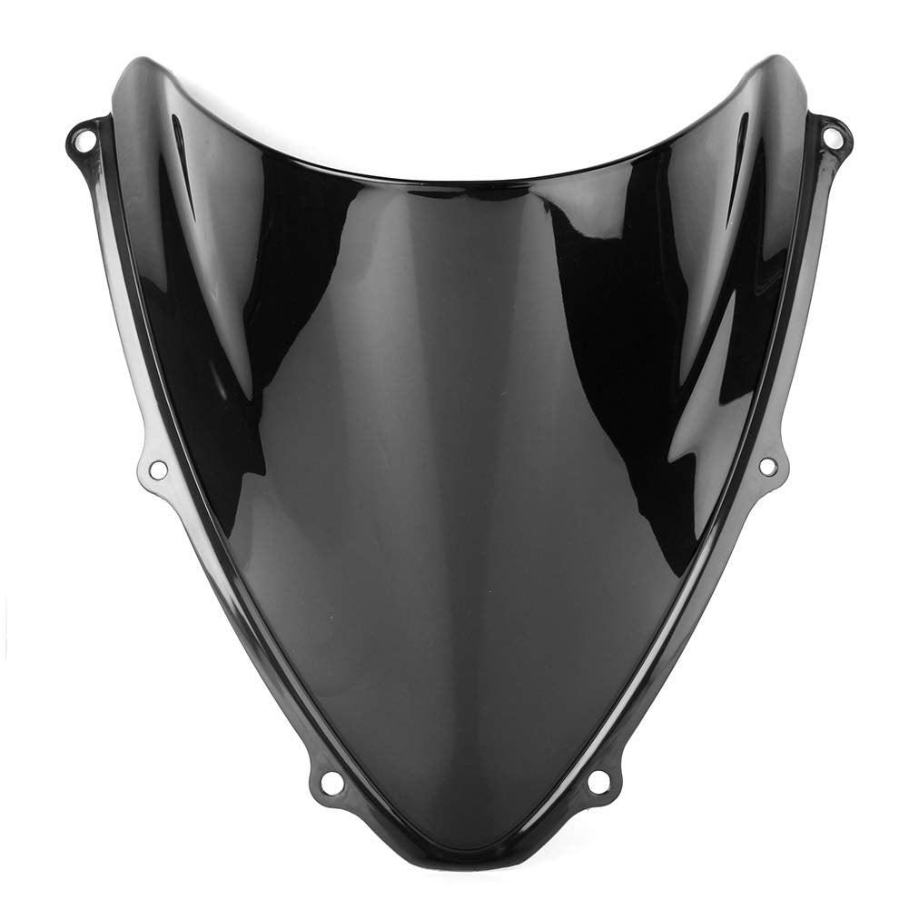 GZYF Smoke Tinted Windscreen Windshield Set for Suzuki GSXR 600 750 2006 2007 06 07 K6 Black