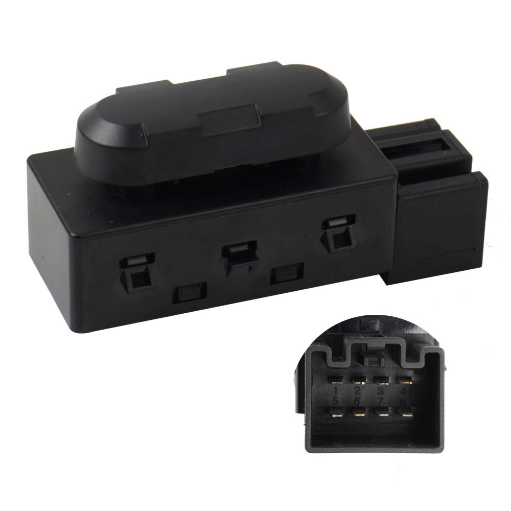 6 Way Power Seat Adjust Switch For Compatible With 2005-2015 Edge Escape Expedition Explorer Flex F150 F250 F350 F450 Mkx, Replace Oe 5F9T-14B709-Aa, 9L3Z14A701A, Sw605, Psw550