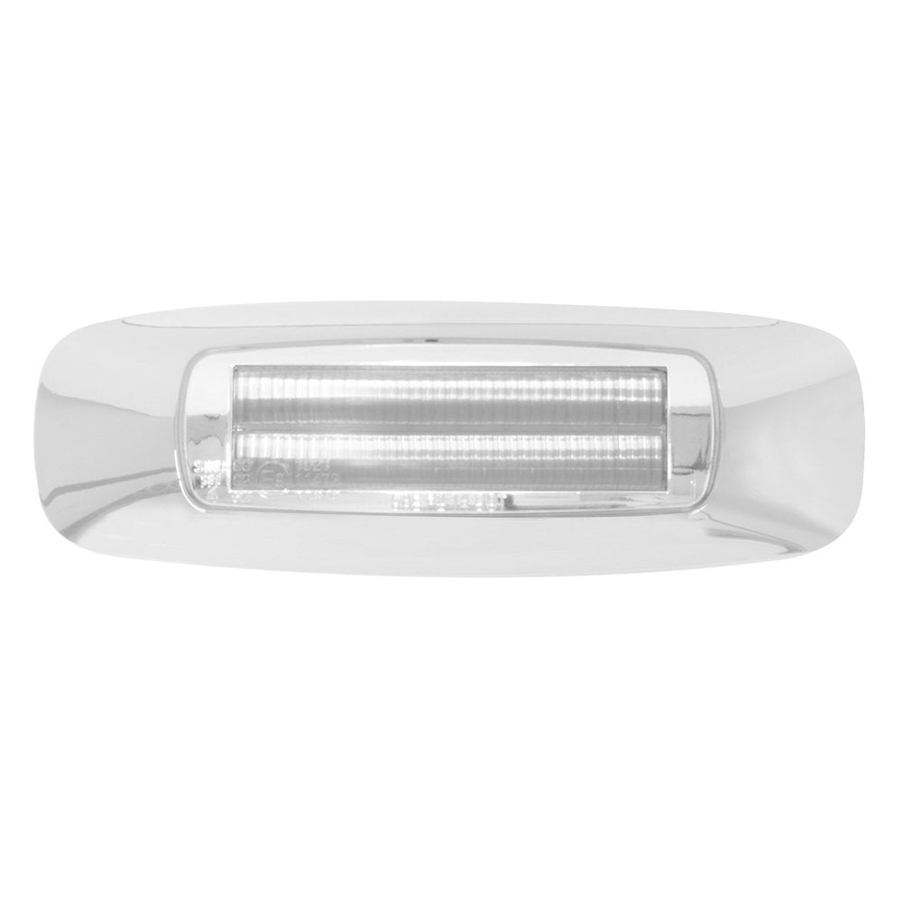 Grand General 74831 Prime Amber/Clear 4-5/8'' Rectangular 4-Led Marker Sealed Light