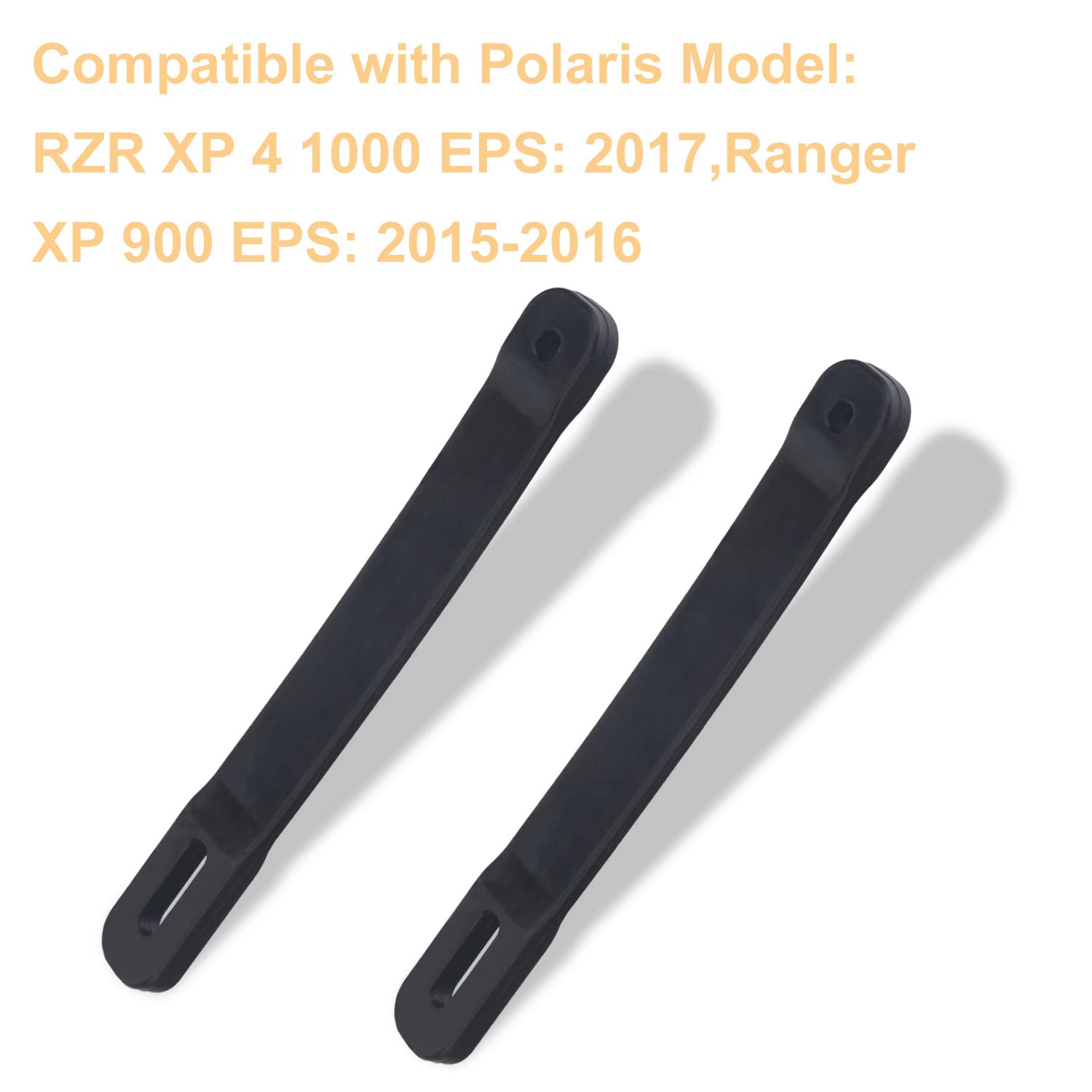 Ohoho 2 Pack Rubber Door Strap - Compatible with Polaris 5450947, 7081843, Black, Model PL052, 2013-2020 1000 900