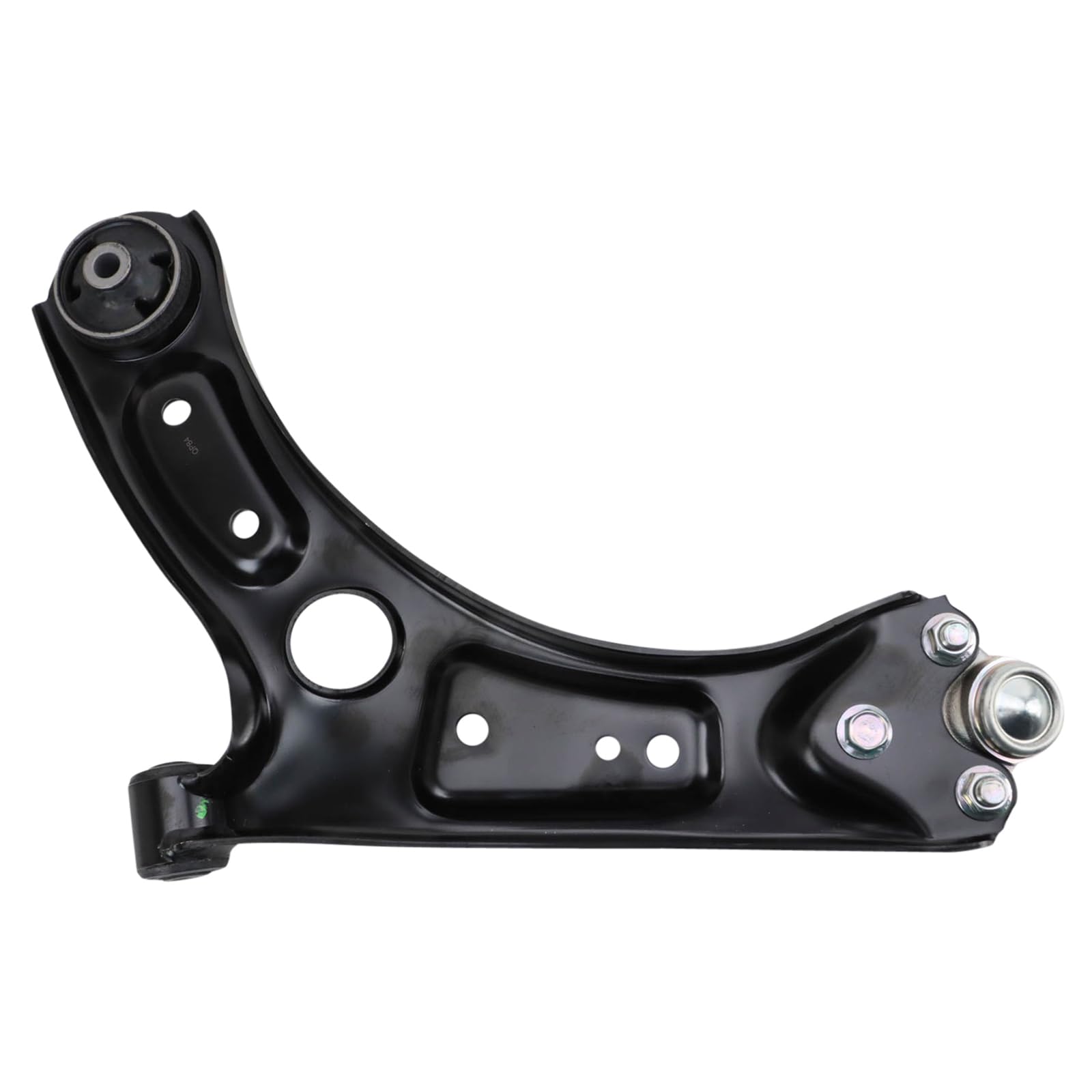 TRQ Front Right Lower Control Arm with Ball Joint, Alloy Steel, Black, Compatible with 2018-2023 Hyundai Kona, Model PSA89634