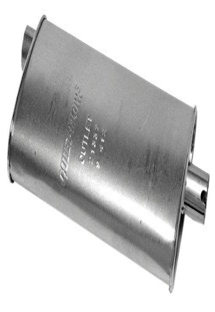 Walker Quiet-Flow SS 21337 Direct Fit Exhaust Muffler 2.25 Inlet (ID) 2.25 Outlet (ID) for Jeep Wrangler