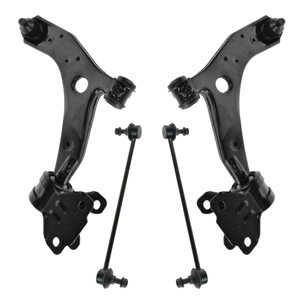Trq Front Suspension Kit Control Arm With Ball Joint Sway Bar Stabilizer Link Compatible With 2010-2013 Mazda 3