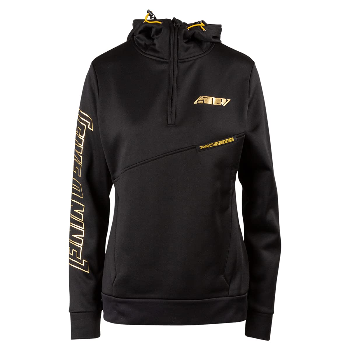509 Women'S Sector Quarter Zip Hoodie (Black - Large)