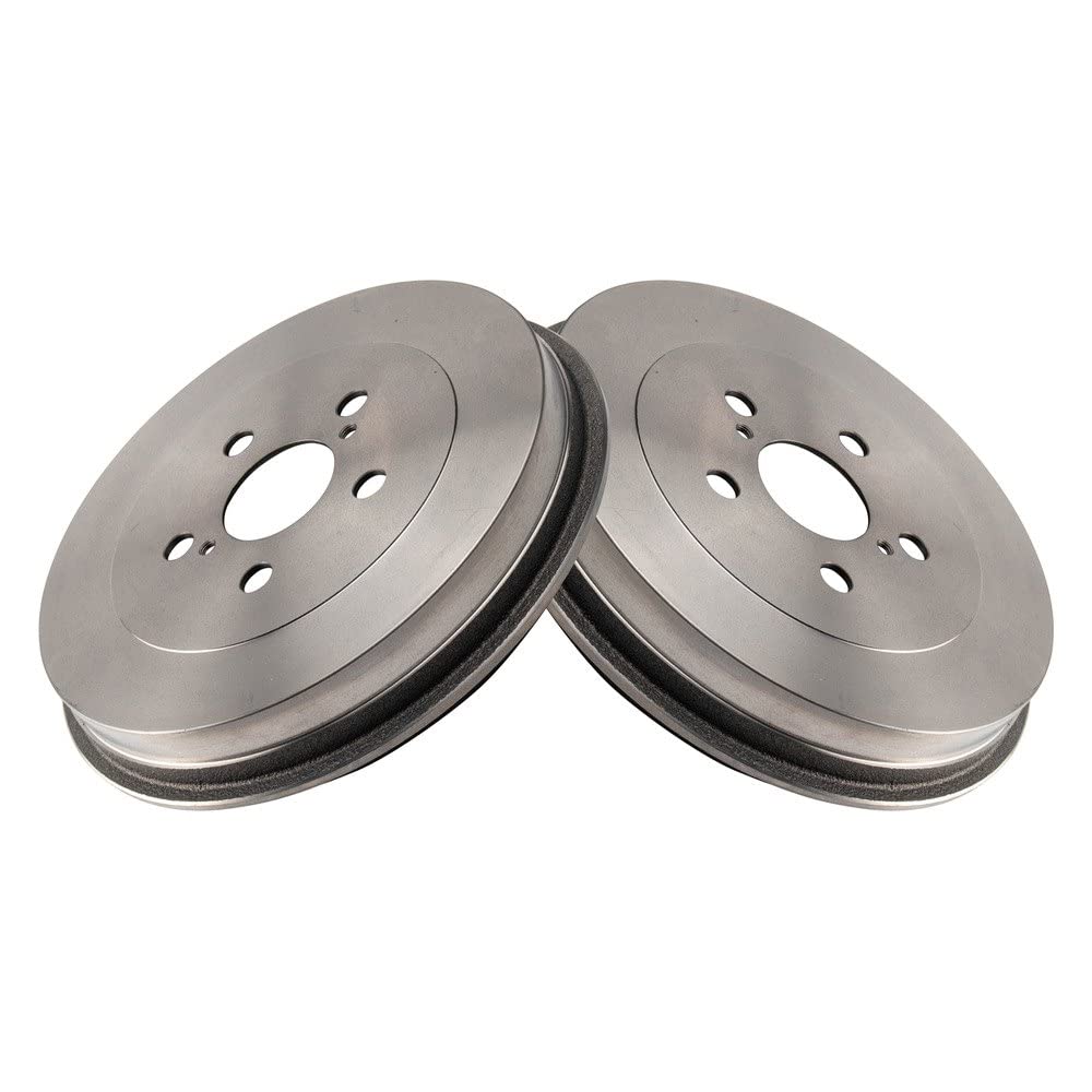 Trq Rear Brake Drum Pair Set Compatible With 2003-2008 Toyota Matrix / 2003-2008 Pontiac Vibe