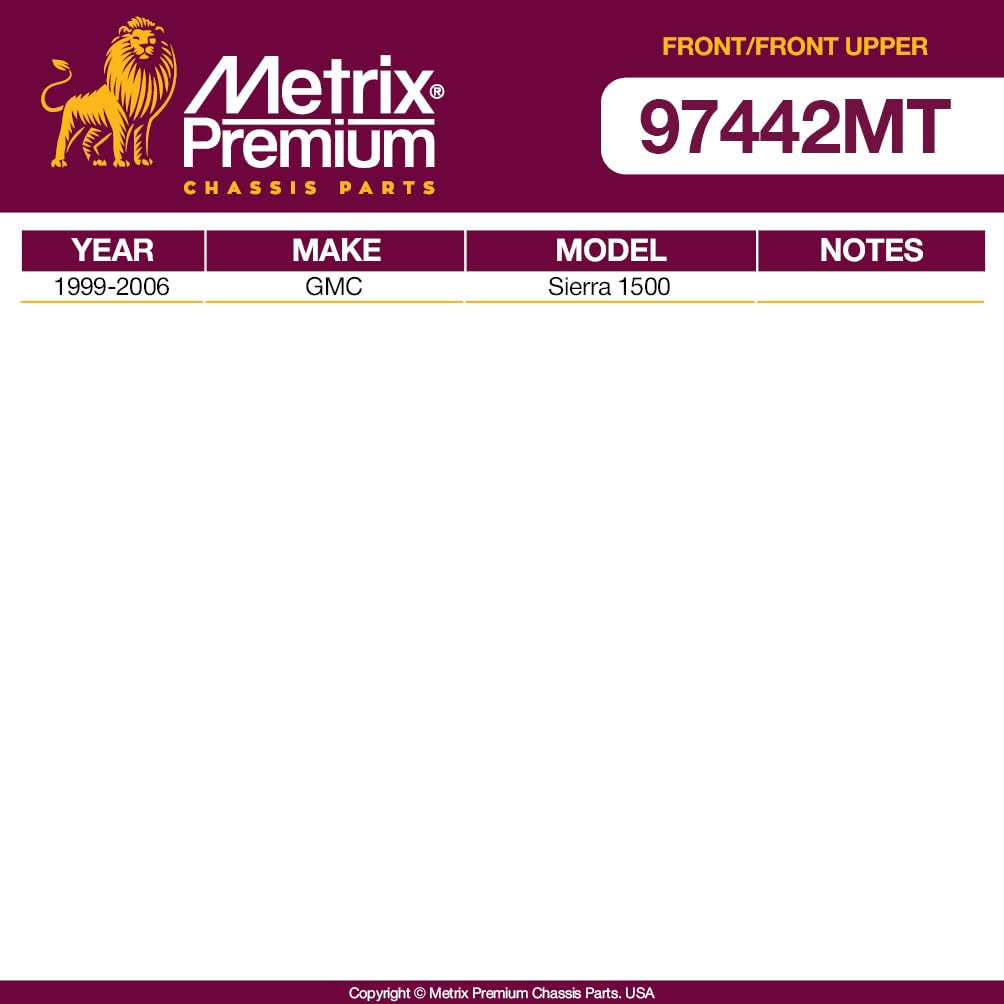 Metrix Premium Chassis Parts - 4 Pc Front L/R Upper Control Arm & Front Sway Bar Stabilizer End Link Kit Fits 00-06 Chevrolet Su