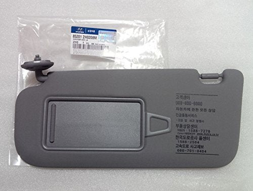 Hyundai Motors Oem Genuine 85201-2H020-8M Left Driver Inside Sun Visor Gray 1-Pc For 2007 ~ 2010 Hyundai Elantra : Avante Hd