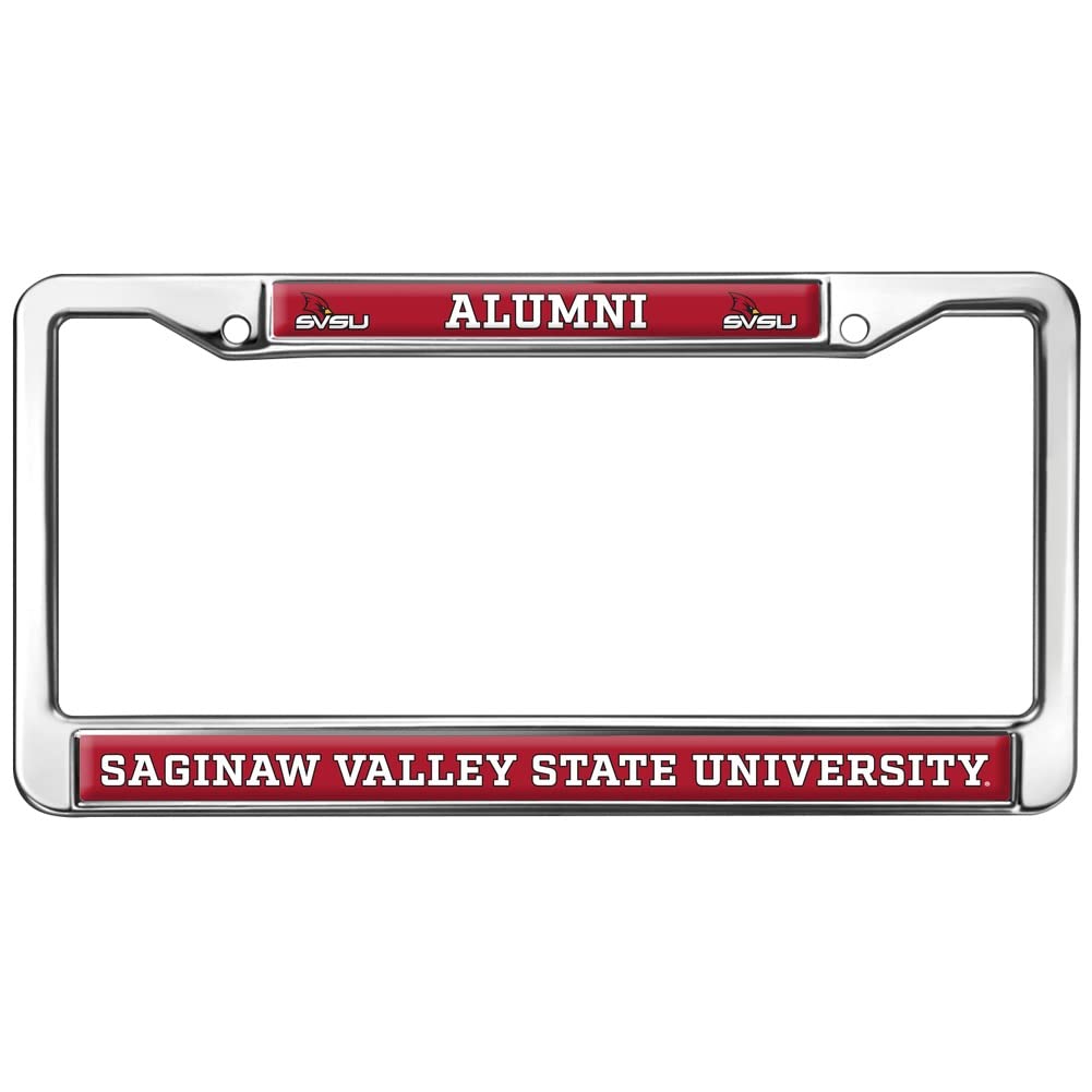 Saginaw Valley State Alumni Logo Full Size Standard License Plate Metal Frame