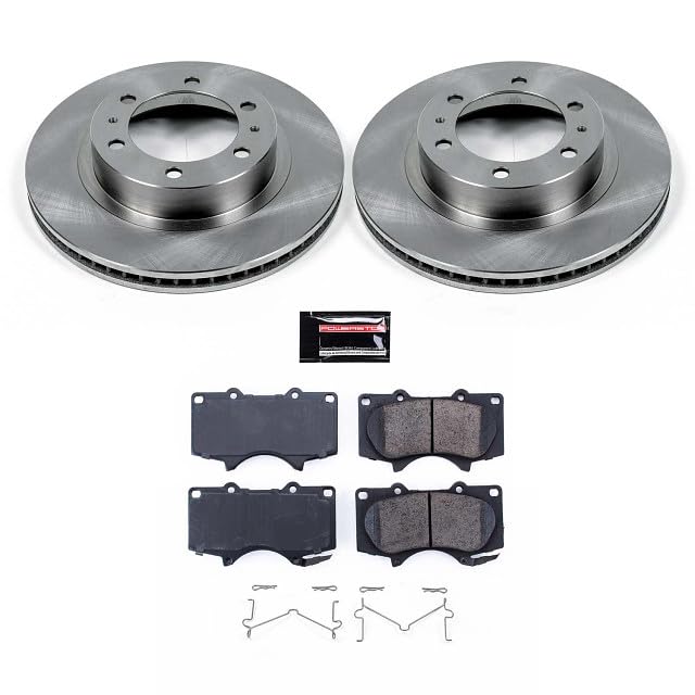 Power Stop Brake Kit For 2003-2009 Toyota 4Runner [Models With 12.56'' Front Rotors], 2007-2014 Fj Cruiser, 2005-2022 Tacoma 6 L