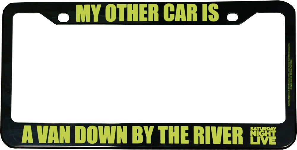 Bif Bang Pow! Saturday Night Live My Other Car Is A Van License Plate Frame
