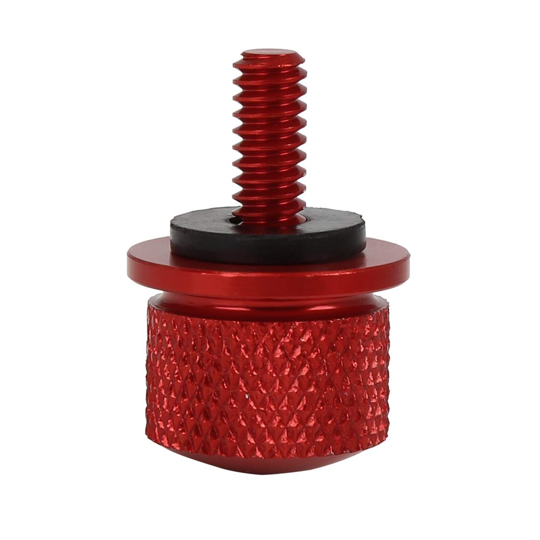X Autohaux 1/4 Inch-20 Thread Motorcycle Red Aluminum Alloy Rear Seat Bolt Mount Screw For Harley Davidson Sportster 1996-2017