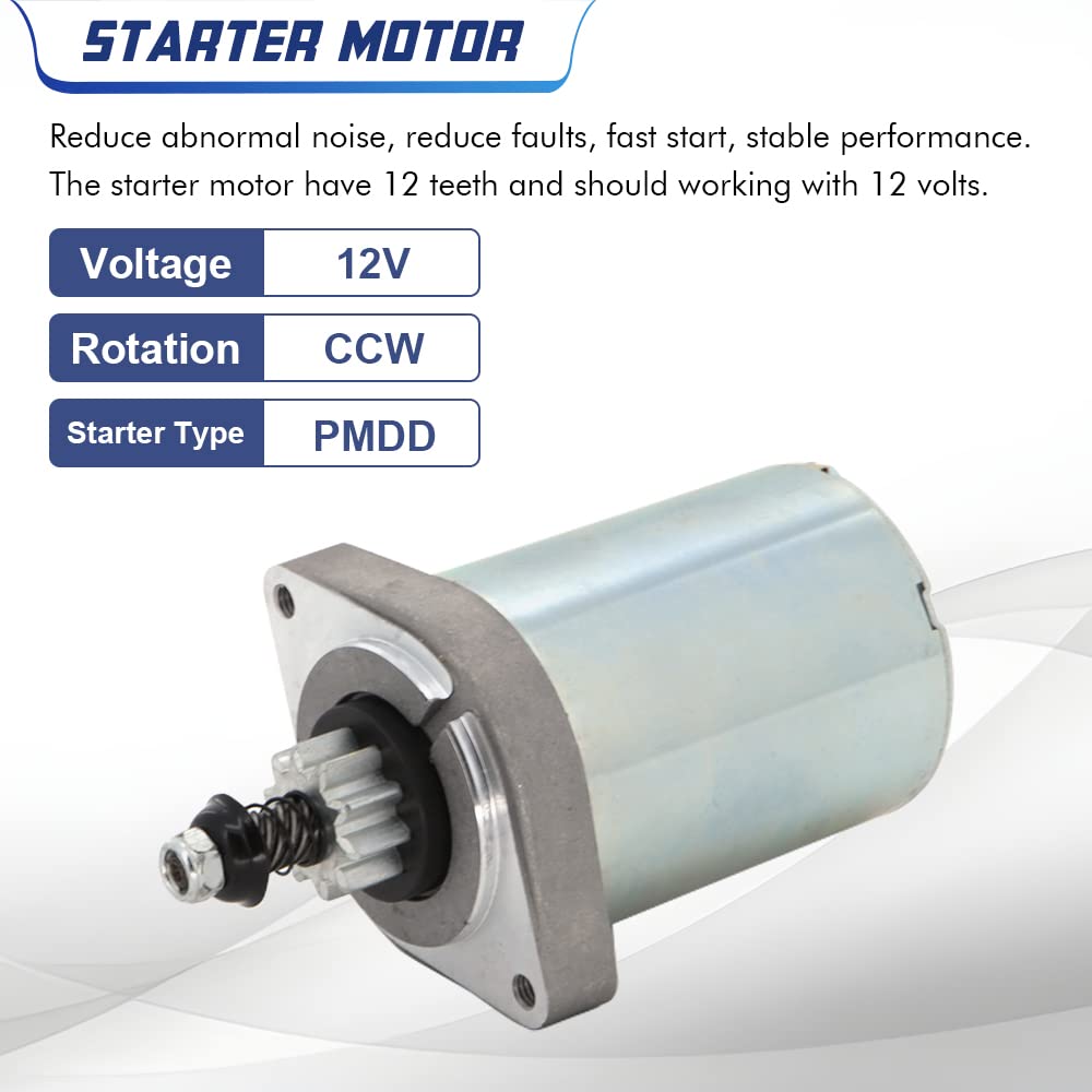 Starter Motor Compatible with Kawasaki Cub Cadet Mower FS541V FR600V FR691V FR730V FR730V FR651V FS481V 21163-0749, 21163-0711,