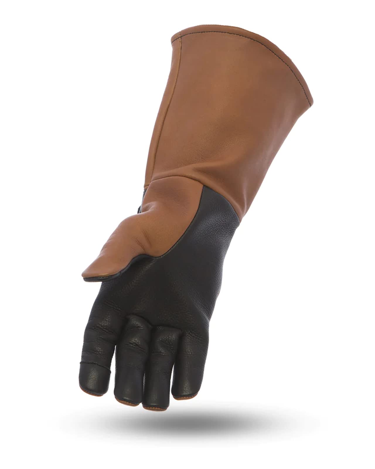 First Mfg Co - Phenom - Men'S Motorcycle Biker Riding Black Whiskey Leather Gloves - Medium - Touch Screen Support Windproof