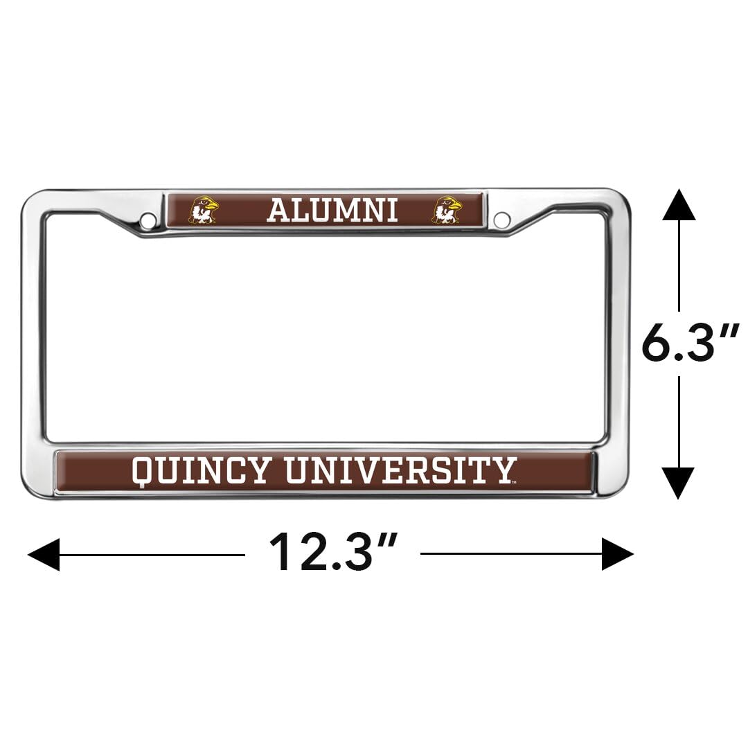 Quincy University Alumni Full Size Standard License Plate Metal Frame