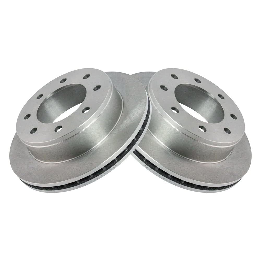 Trq Rear Brake Rotors Set Vented Compatible With 2008-2023 Chevrolet Express 2500 2005-2023 Express 3500 Gmc Savana 2500 Savana