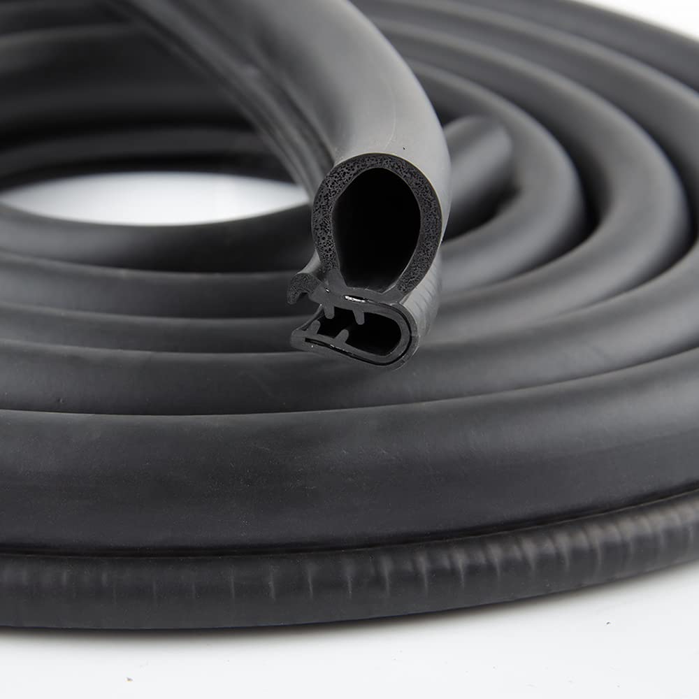 10Ft Car Door Weather Strip With Top Bulb, Pvc Plastic Trim With Epdm Rubber Seal, For Automotive, Boats, Rvs, Trucks & Home App