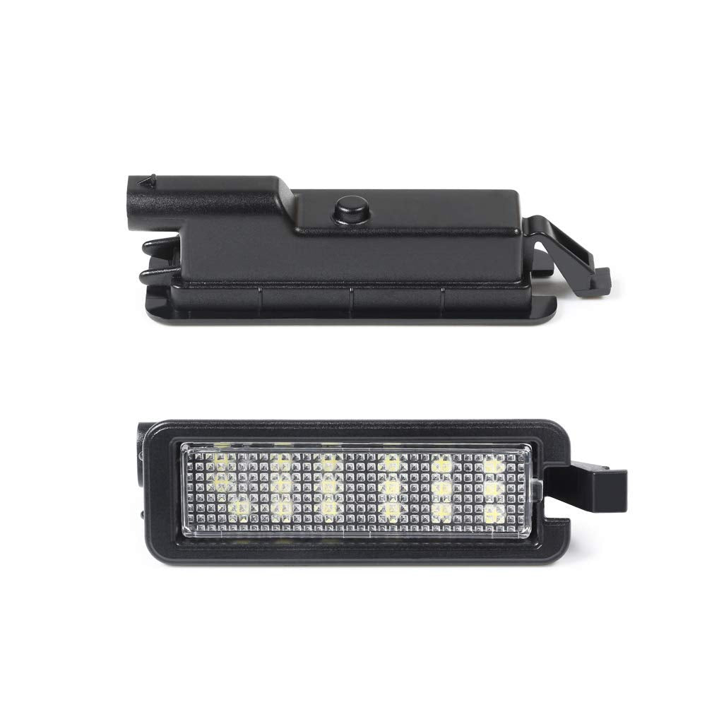 Gempro Led License Plate Light Tag Lamps For 2015-2022 Dodge Charger Challenger Pacifica Jeep Compass Chrysler 300, 6000K White