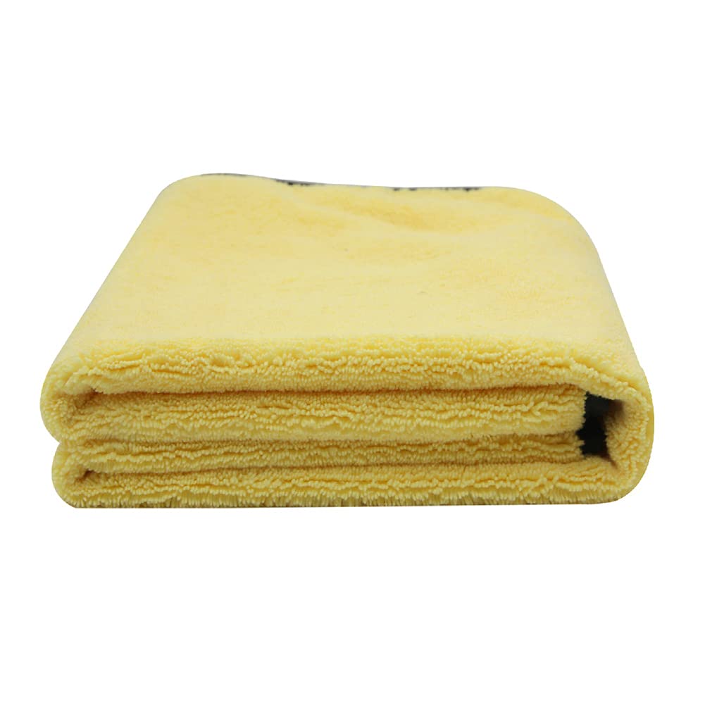 Large Size crofiber Car Cleaning Towel Cloth Multifunctional Wash Washing Drying Cloths 92 * 56cm Yellow Layfoo