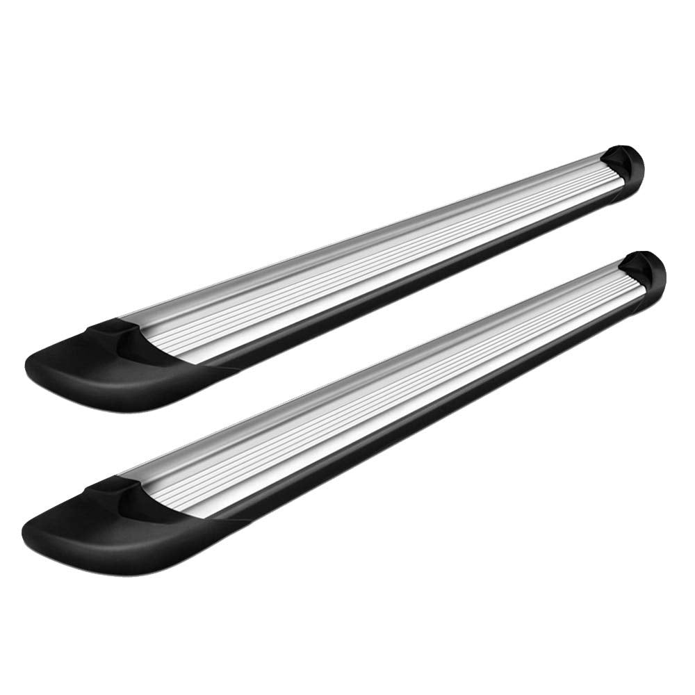 Black Horse Off Road Black Horse Silver Aluminum Transporter Running Boards Compatible With 2019-2022 Ram 1500 Excl. 2019 Ram 1500 Classic