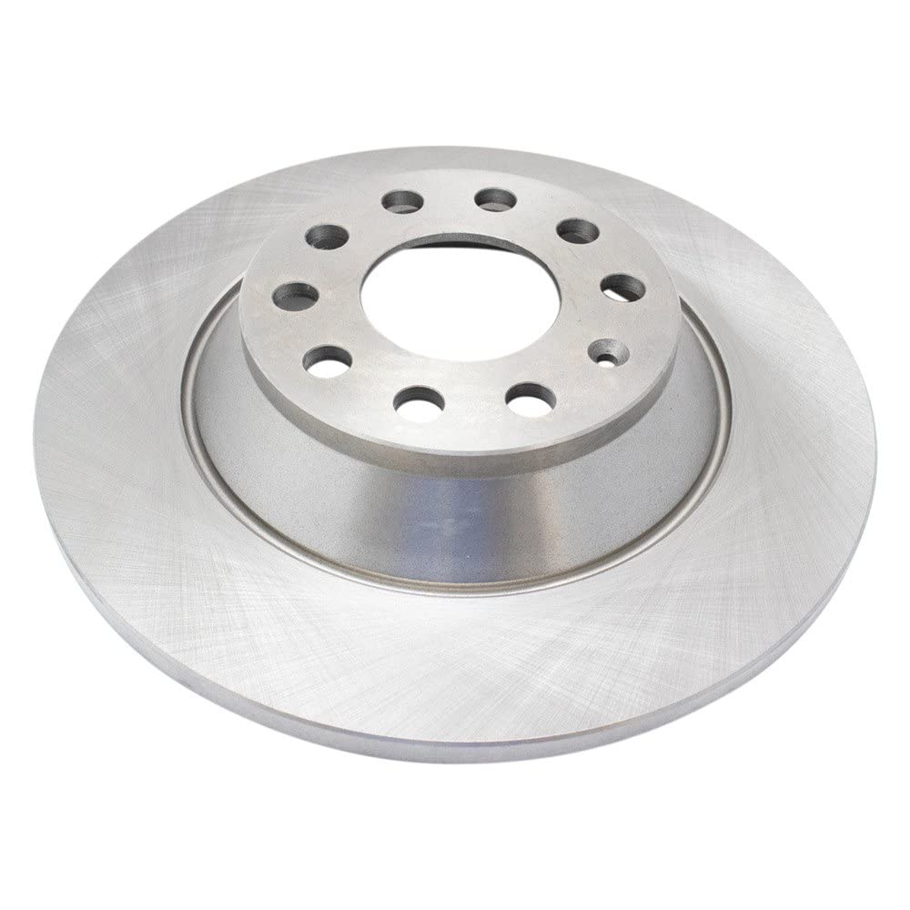 Trq Rear Brake Rotors Set Solid Compatible With 2006-2010 Audi A6 2005-2011 A6 Quattro