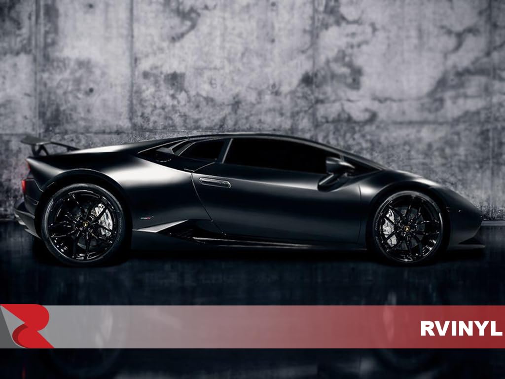 3M 2080 Series S12 Satin Black - 5Ft X 3Ft - 15Sq Ft - Dual Cast Car Wrap Vinyl Film And Controltac Air Release Adhesives - Bubb