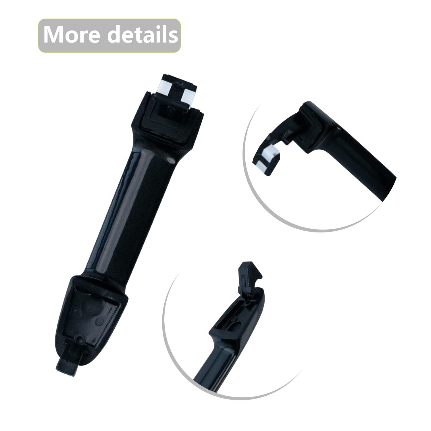 Ymhhefy Door Handle Compatible For Hyundai Sonata 2005 2006 2007 2008 2009 2010 82651-3K000 826513K000 Outside Exterior Black Fr