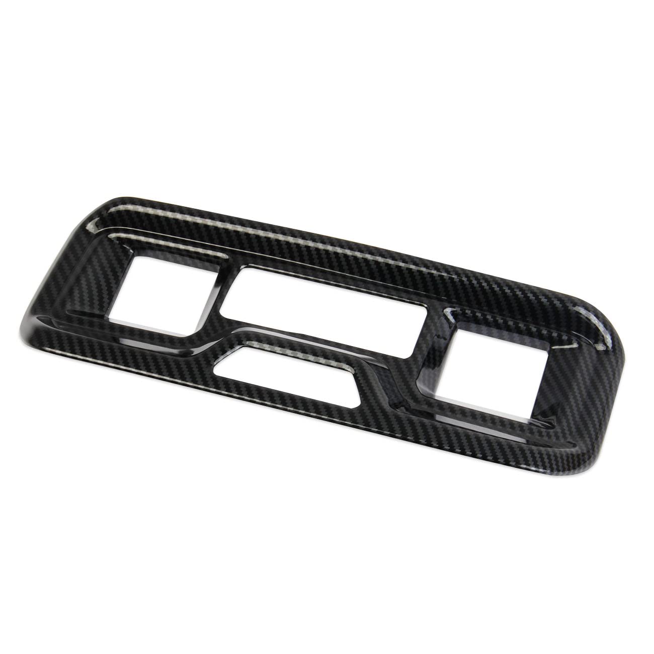Fewshaw Carbon Fiber Rear Vent Armrestbox Air Outlet Cover Trim Accessories For 2019-2025 Chevy Silverado 1500/Gmc Sierra 1500 For 2020-2025 Sierra/Silverado 2500 3500 Hd