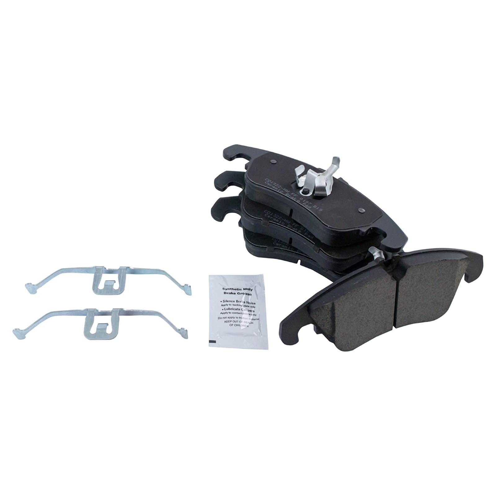 TRQ Front Posi Ceramic Brake Pad Kit Set for Audi A4 / A4 Quattro / A5 / A5 Quattro / A6 / A6 Quattro / A7 Quattro/Allroad / Q5
