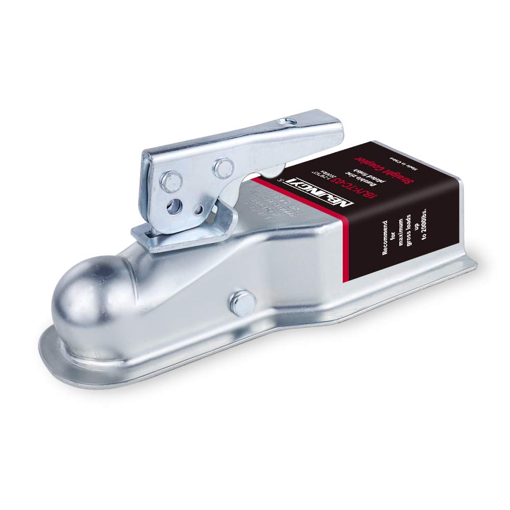 2 Straight Trailer Coupler (1-7/8 Ball 3 Width 2000 LBS)