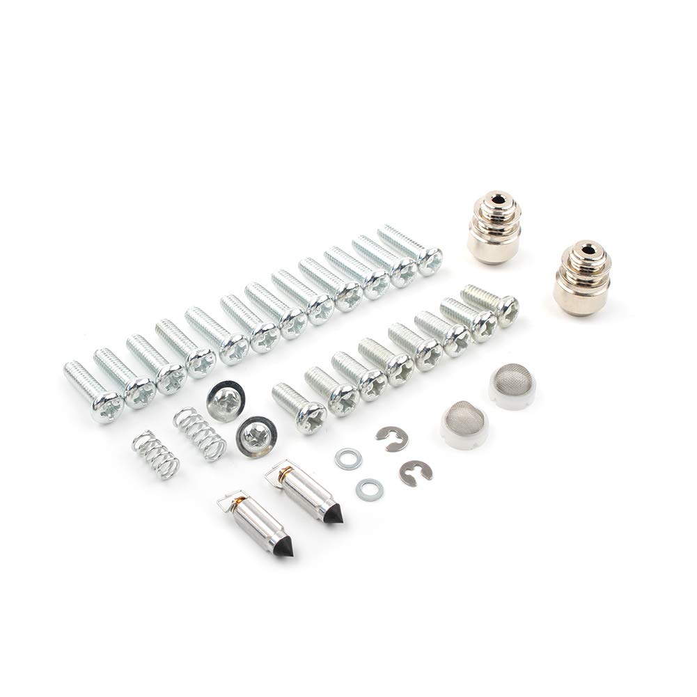 Newsmarts 2 Set Carburetor Rebuild Kit Fit For Yamaha Xvs65 V-Star 650 Custom 1998-2005 / Xvs65A V-Star 650 Classic 1998-2005 /