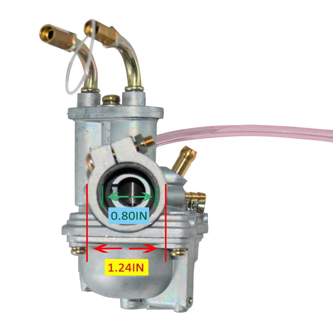 JDLLONG PW50 Carburetor for Yamaha PW 50 Peewee & Y-Zinger 1981+ with Air Filter
