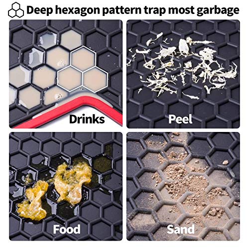 Megiteller Car Floor Mats Custom Fit for Hyundai Elantra 2020 2019 2018 2017 Odorless Washable Heavy Duty Rubber (All Weather) F