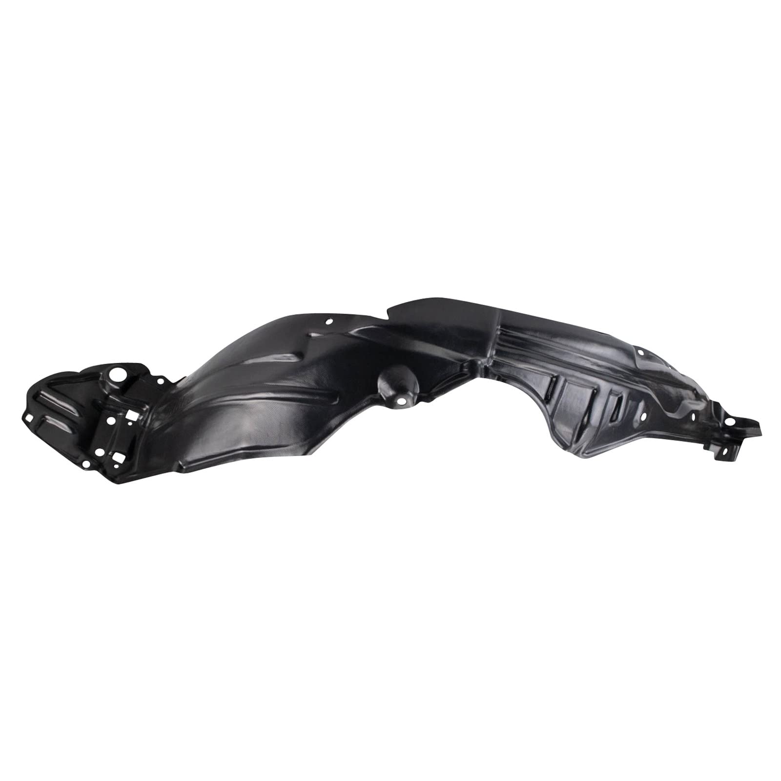 TRQ Front Right Inner Fender Liner Black Passenger Side Compatible with 2012-2014 Toyota Prius C TO1249185