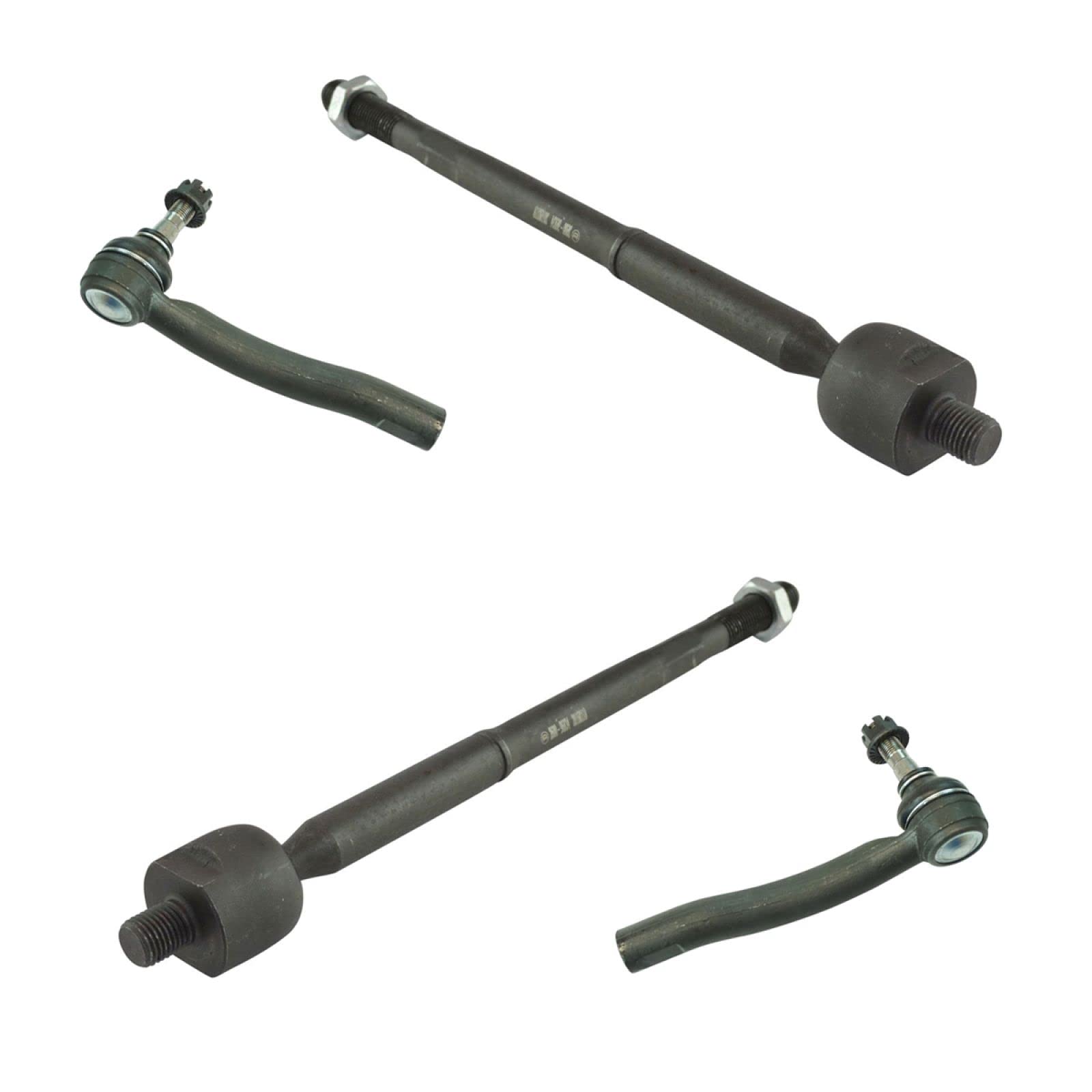 TRQ Front Tie Rod Set Compatible with 2004-2009 Toyota Prius