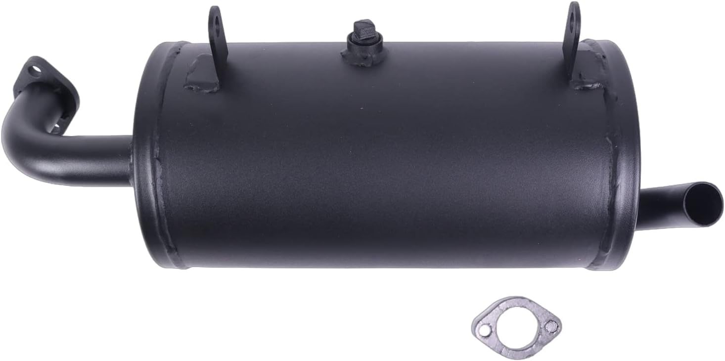 Chamixx Exhaust Assembly Muffler 18091-0235/0487 with Gasket 11061-0132 for Kawasaki Mule 600 2X4 610 4X4 SX