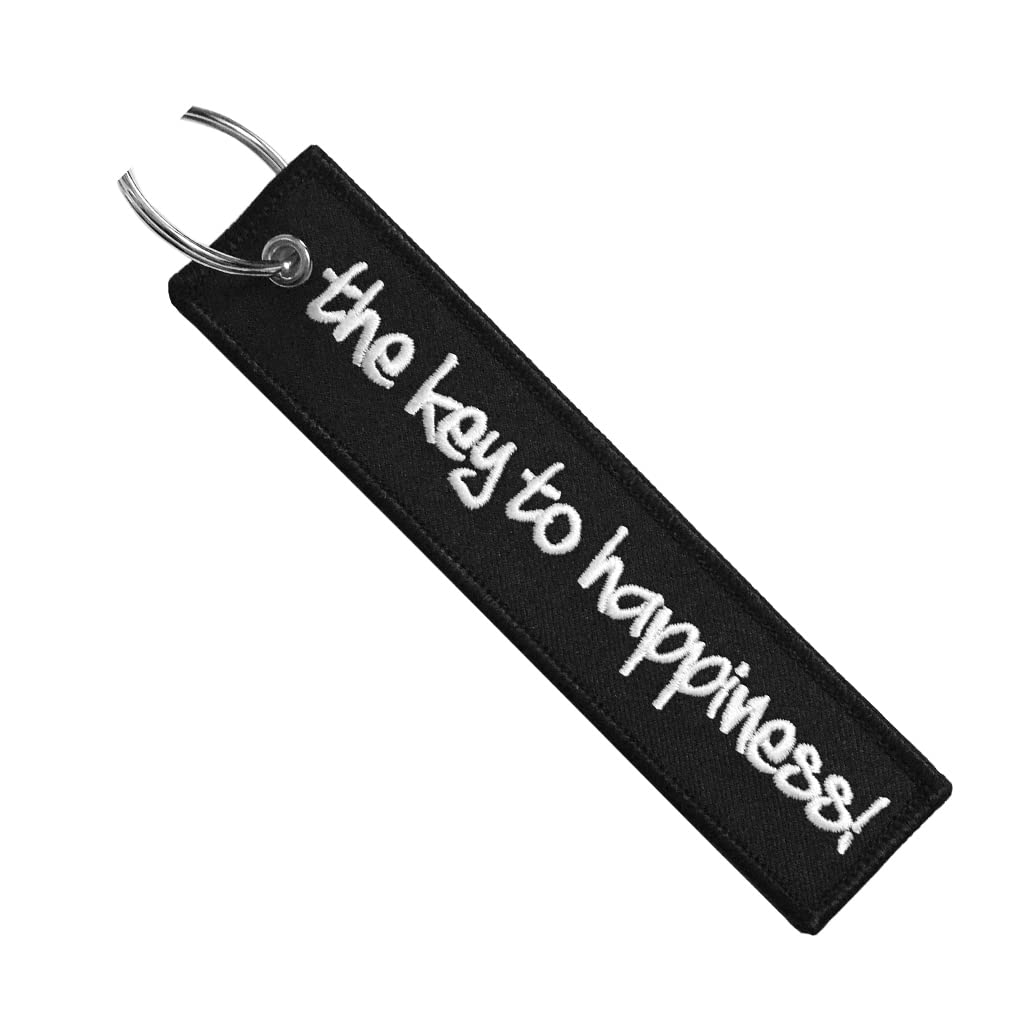 Motoloot Keychain For Motorcycles, Scooters, Cars And Gifts (The Key To Happiness)