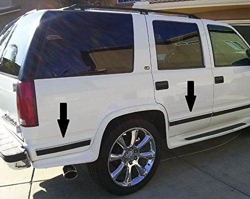 Automotive Authority Chrome Side Body Trim Molding - 320" Full Roll - Black - Model SUVELAM for 1988-1998 Chevy GMC Tahoe Silverado
